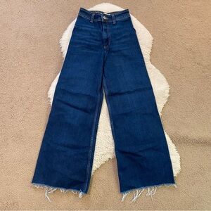 SOLD Zara Dark Blue Flare Jeans
